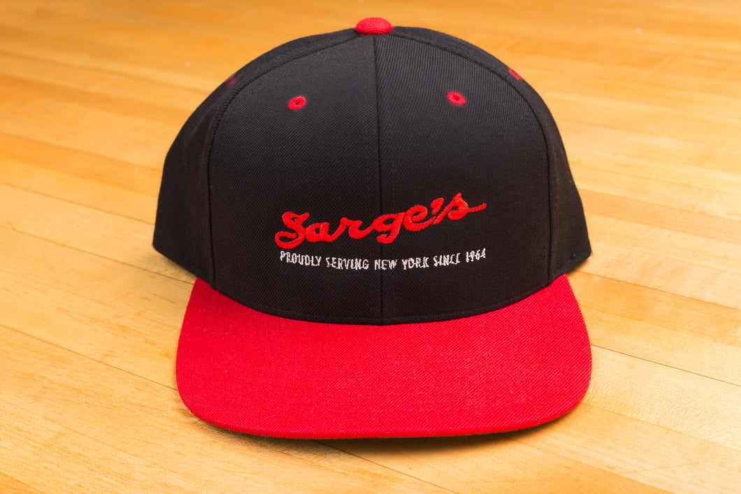Sarge's Two Tone Snap Back Hat with Embroidered LOGO